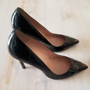 Patent Leather Pumps pointed toe, Black